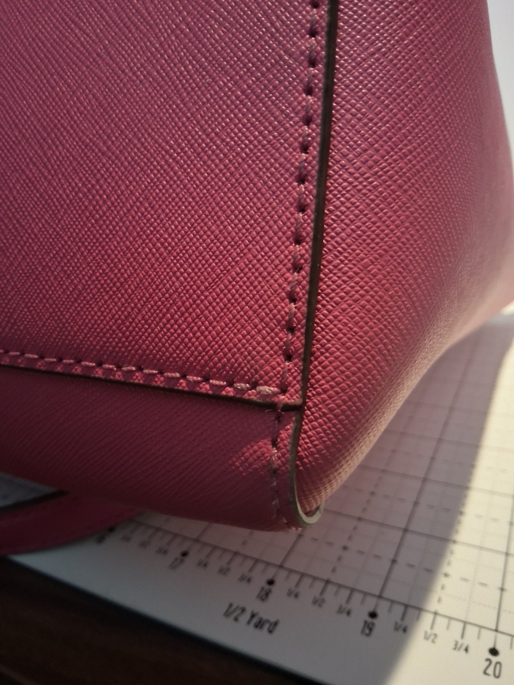 Michael Kors Pink Saffiano Leather Tote Bag - Picture 11 of 16